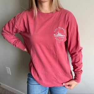 SOLD ON MERCARI Brandy Melville Sag Harbor Red Long sleeve Top